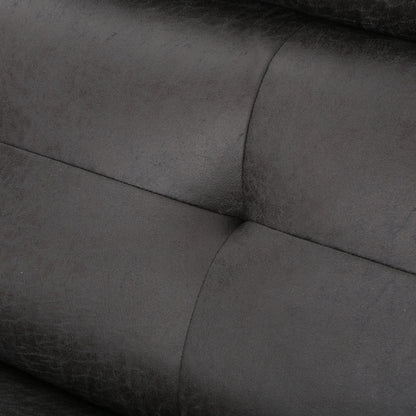 Alma - Contemporary Upholstered Loveseat Recliner - Slate