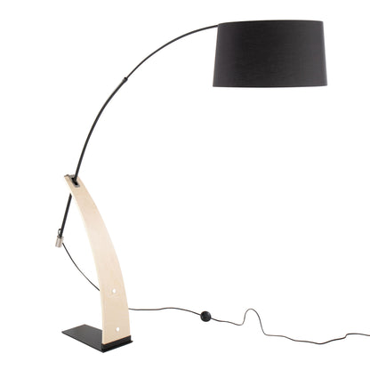 Robyn - Floor Lamp - Natural / Black