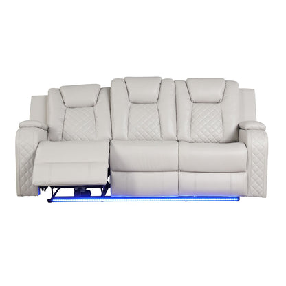 Benz - Power Reclining Sofa With LED Lighting