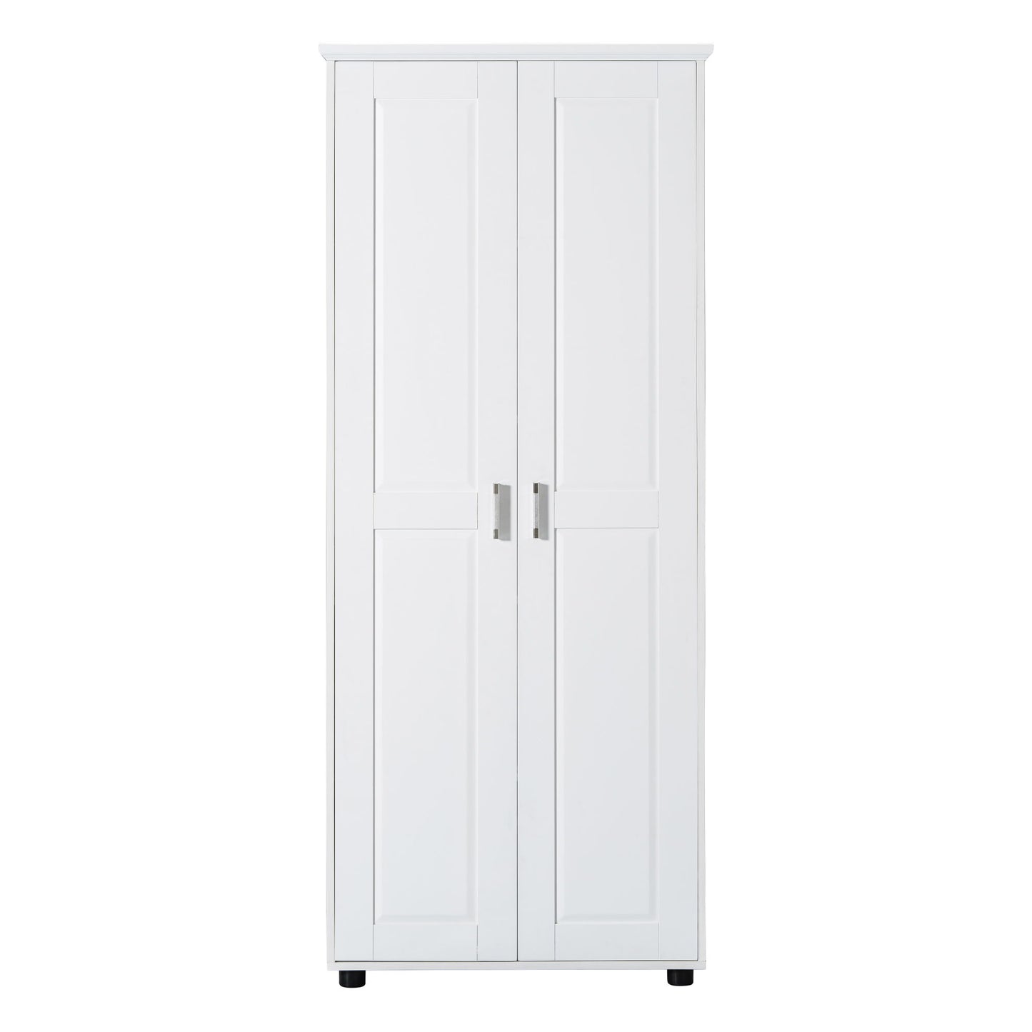 Storage Cabinet With Adjustable Shelves, 2 Doors, Rectangle Design For Bathroom
