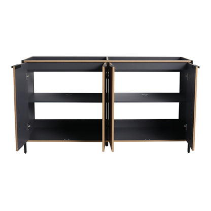 Contemporary Freestanding Bathroom Vanity With Adjustable Shelves