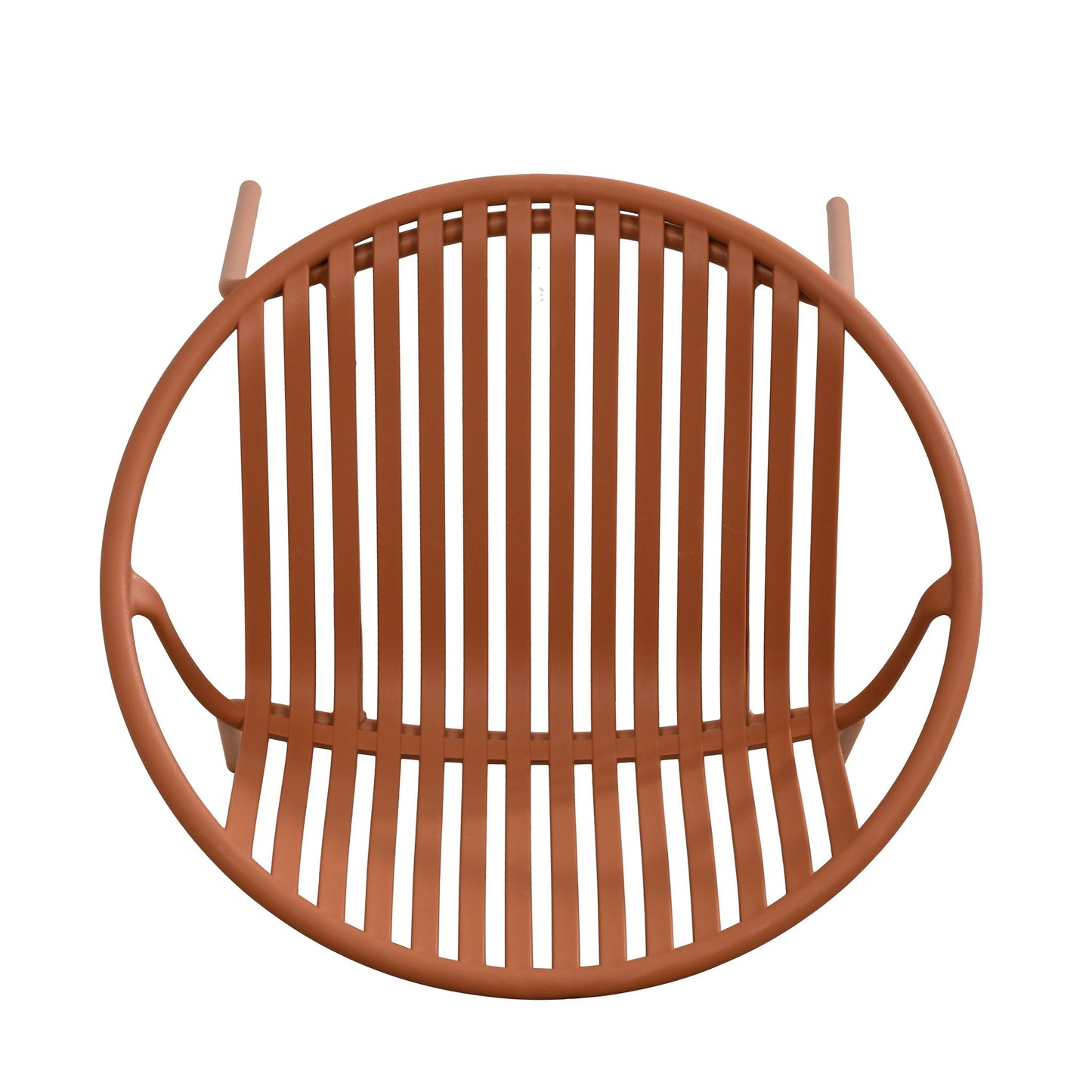 Stackable Outdoor Chairs With Breathable Plastic Backrest (Set of 2)