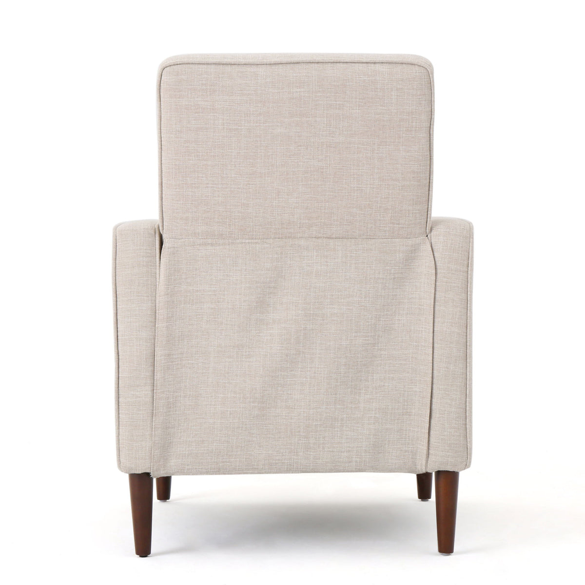 Mid-Century Modern Recliner With Button Tufted Waffle Stitch