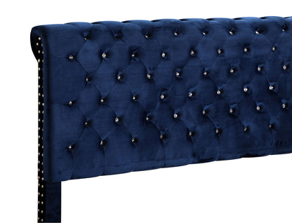 Elegant Transitional Upholstered Bed