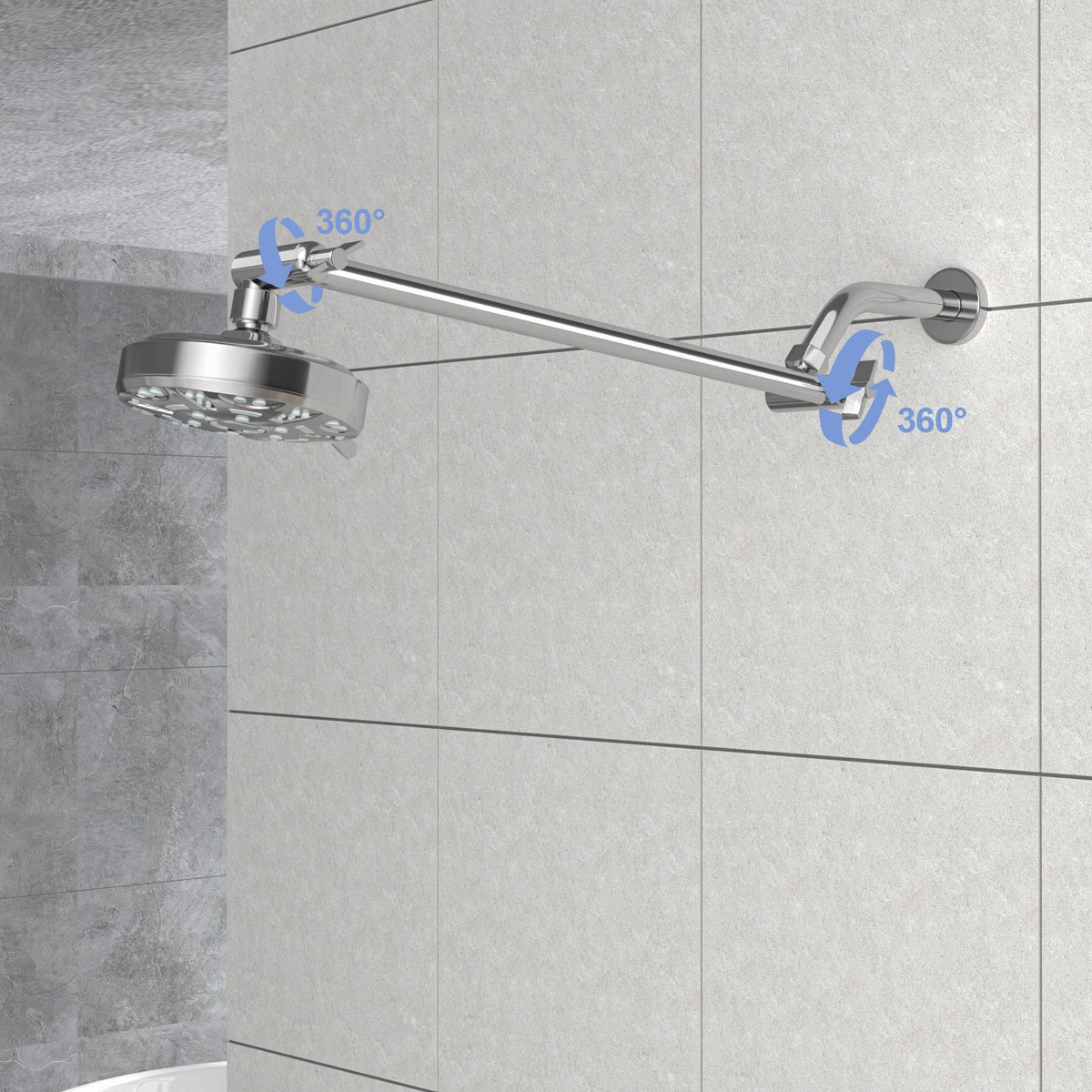 Sleek Design Stainless Steel Shower Arm Extension