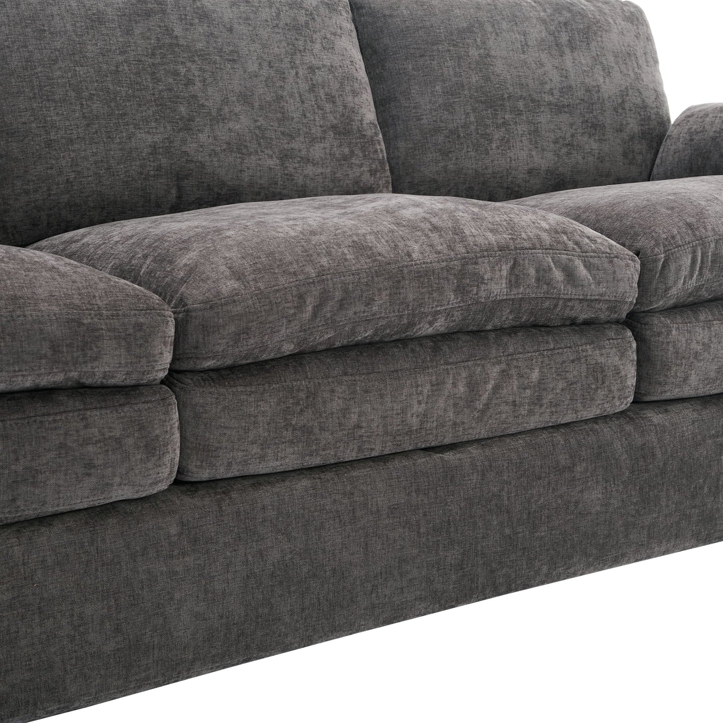 Cozy Upholstered Cushion Loveseat Sofa For Living Room