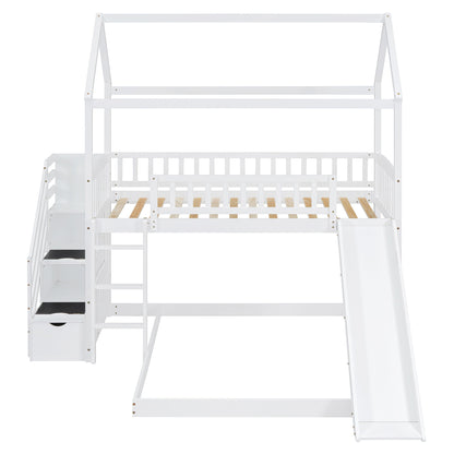 House Bunk Bed With Slide