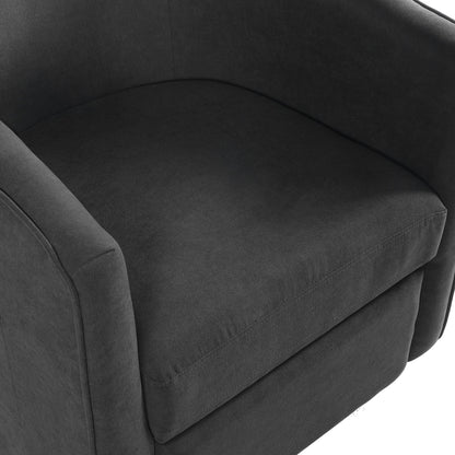 Power Lift Recliner Barrel Shape Reclining Chair With Footrest And Side Pocket