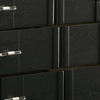 Opel - 6 Drawer Dresser - Black