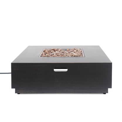 Modern Square Fire Pit With 50, 000 Btu