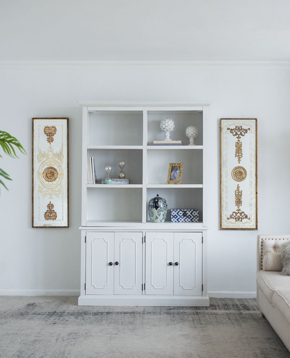 French Country Wood Cabinet