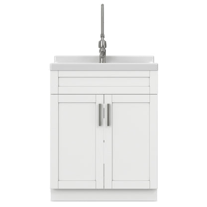 Hennessy - Deluxe Laundry Utility Sink And Cabinet