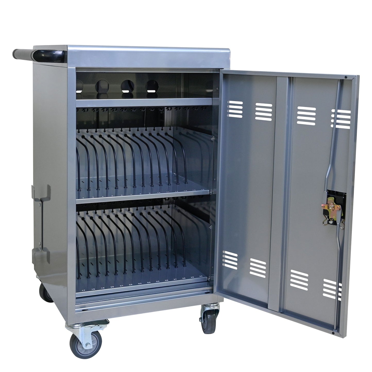 Mobile Charging Cart Station For book, Tablet And Laptop Computer With Power Strip Included