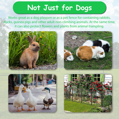 Dog Pens Outdoor Height Foldable Panels Heavy Duty Metal Portable Dog Playpen Indoor Anti Rust Exercise Dog Fence With Doors For Pets Play Pen For RV Camping Yard
