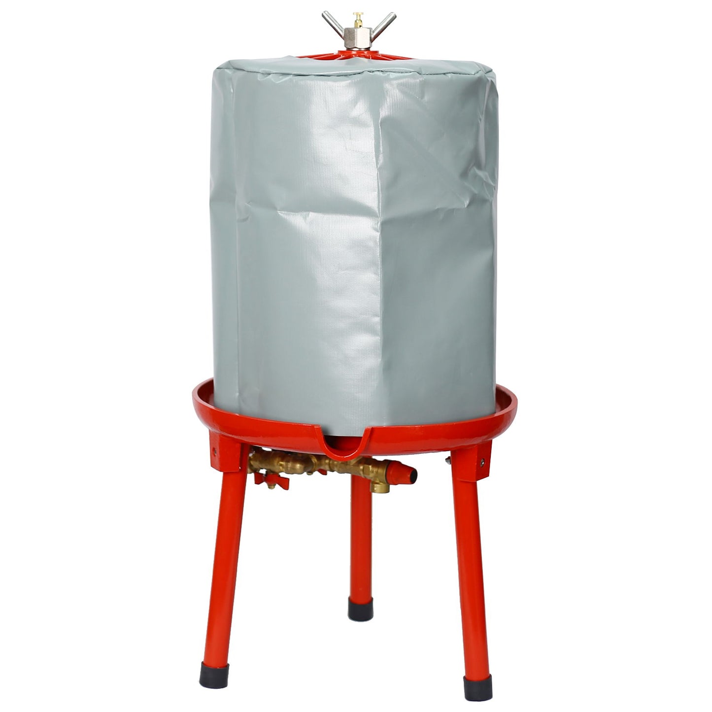 Hydraulic Fruit Wine Press With Apple Crusher, Water-Powered Cider Wine Press - Green
