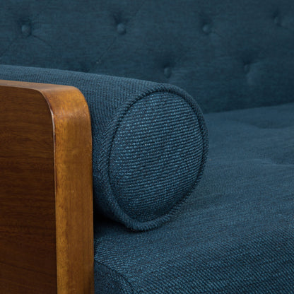 Aidan - Mid Century Modern Tufted Fabric Sofa