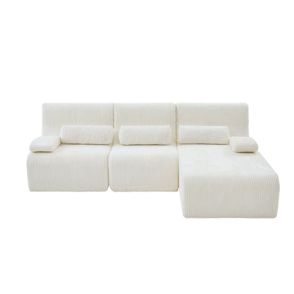 Oversized Sectional Sofa, Living Room Seating With Modular Design