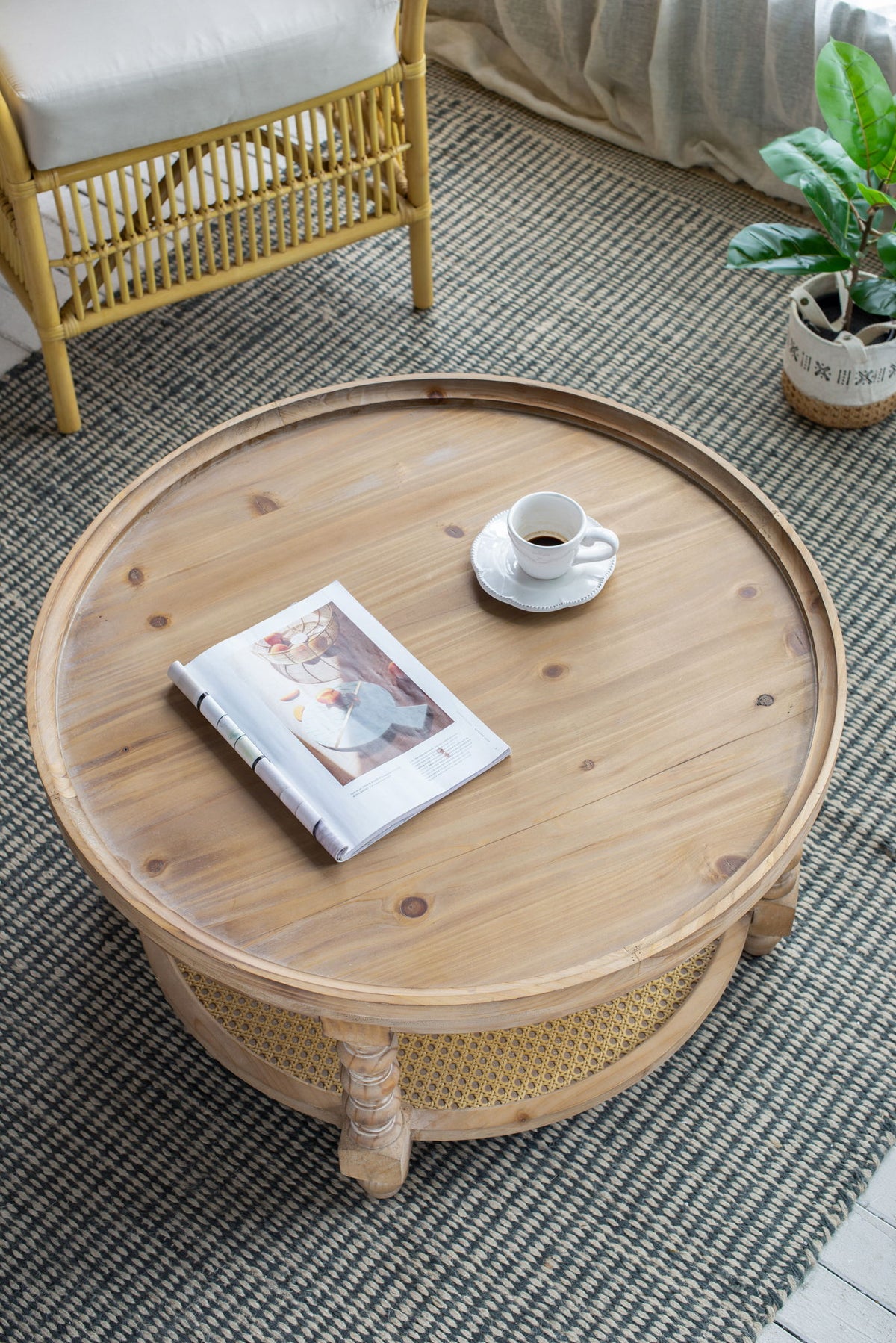 Round 2 Tiered Side Tabel, End Tabel For Lving Room Bedroom Entryway