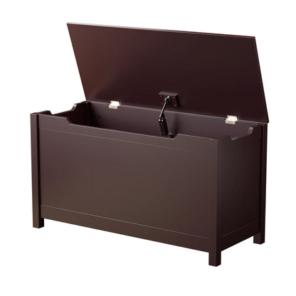 Toy Box Storage With Safety Hinged Lid