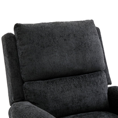 Manual Recliner Massage Chair With Swivel Rocker, 8 Massage Modes, Side Storage Pocket