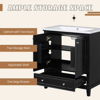 Modern Bathroom Vanity Base Only With Doors And Drawer