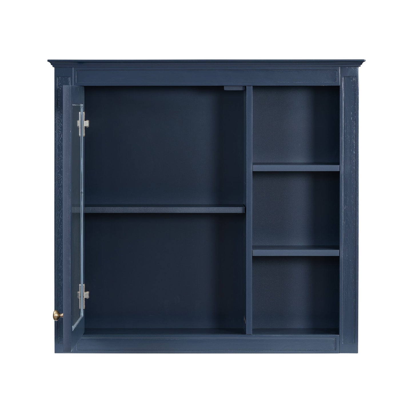 Bathroom Vanity With Medicine Cabinet, Royal Mirror Cabinet, Modern Bathroom Storage Cabinet With 2 Soft Closing Doors And 4 Drawers