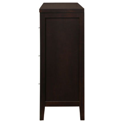 Wedgewood - 6 Drawers Dresser - Cappuccino