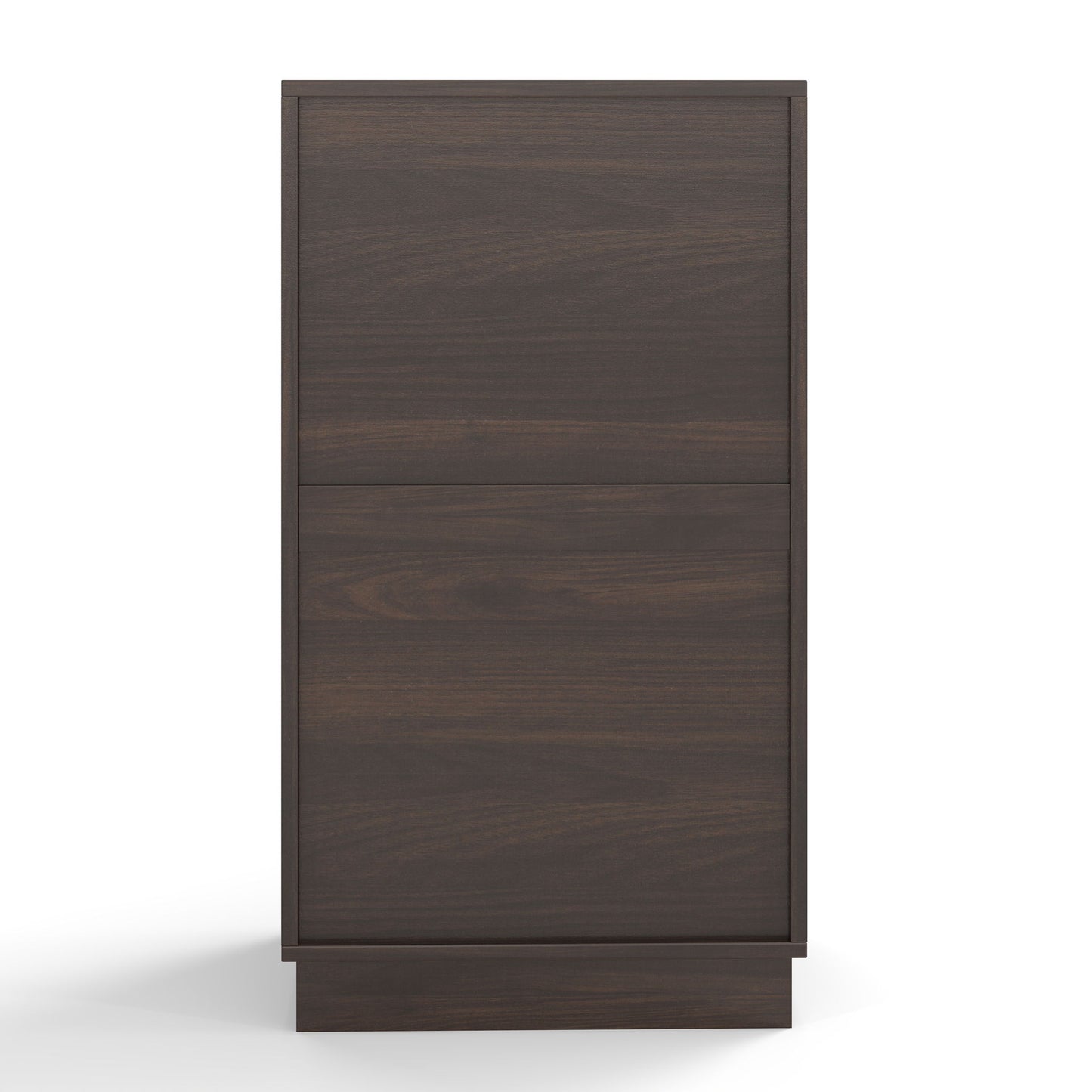 Tilt Out Trash Can Cabinet With Wave Textured Drawer & Pull Out Bin