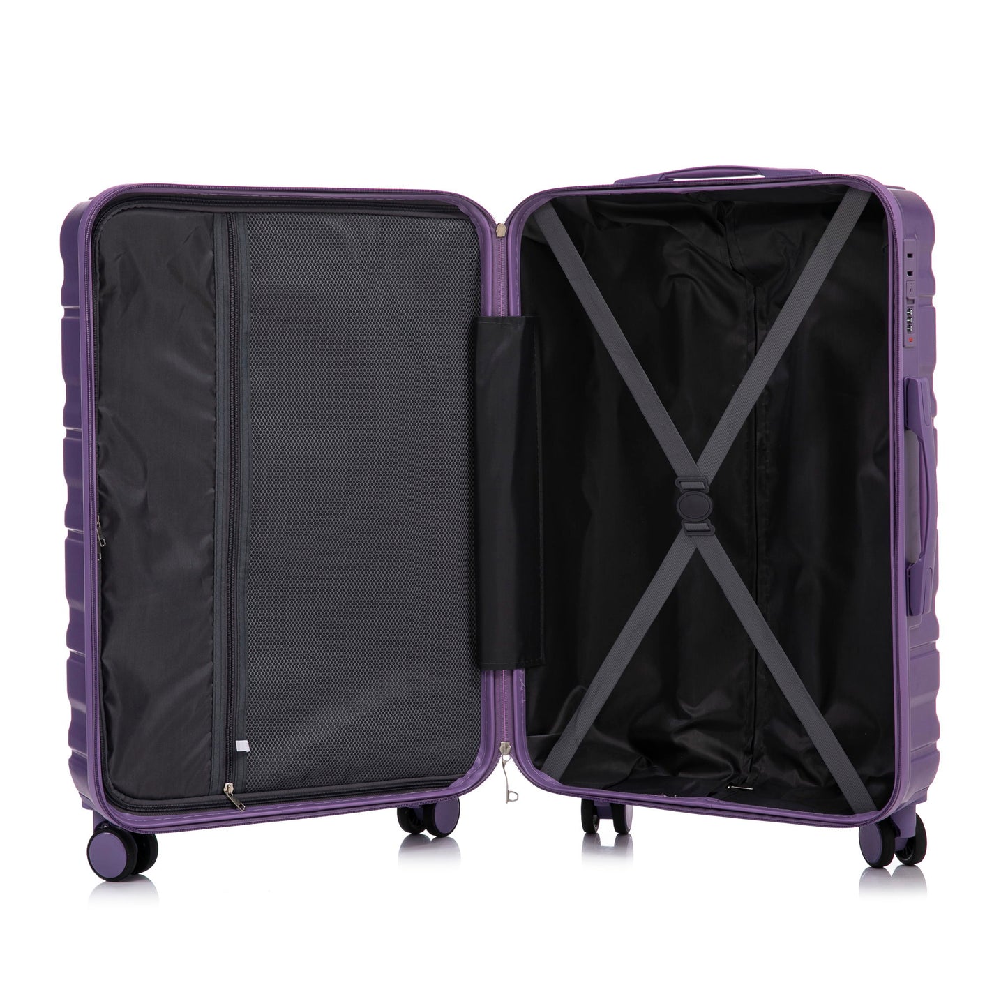 Tourist 3 Piece Luggage Set, Combination Lock, Durable Hard Shell With 360° Silent Wheels