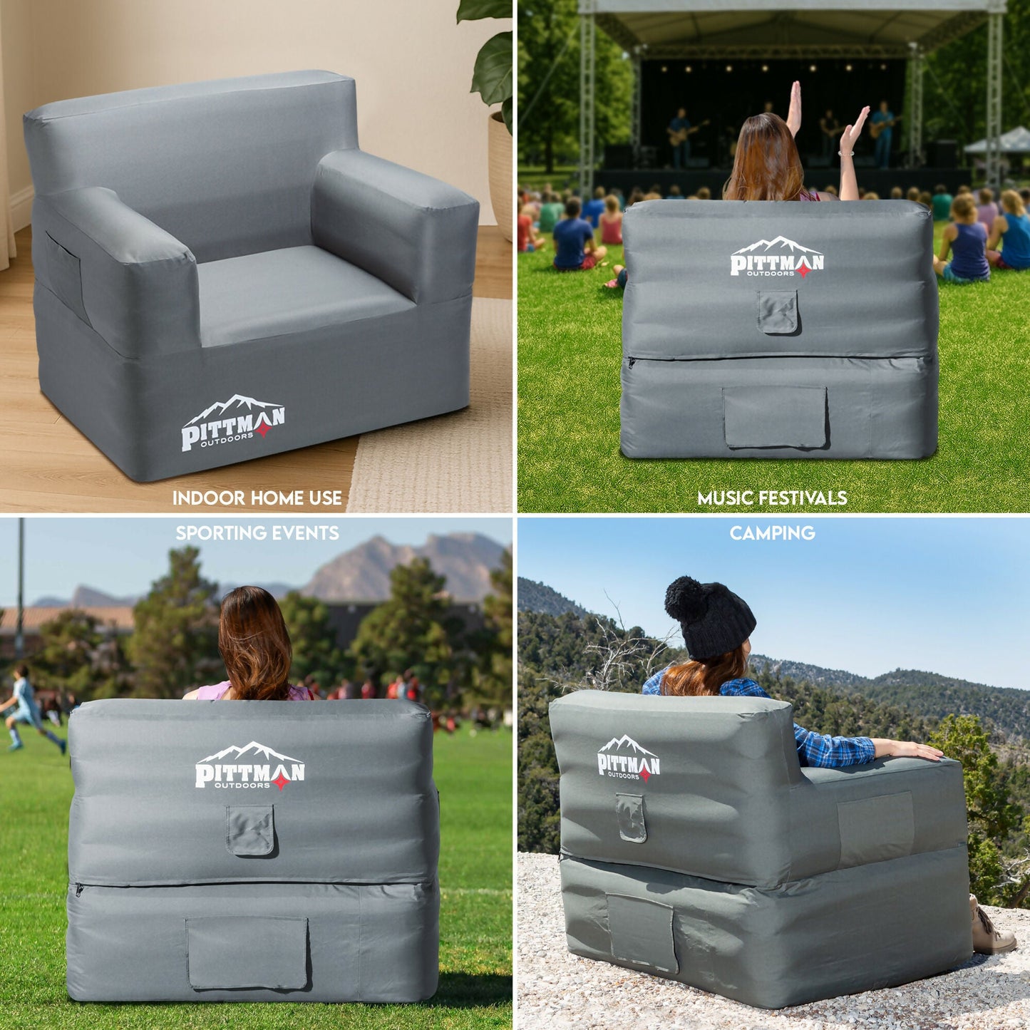 Pittman Outdoors Inflatable Air Furniture Set: Instant comfort!