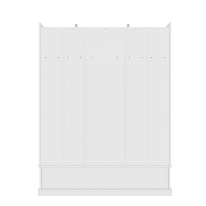Hall Tree & Bench And 5 Storage Cubbies