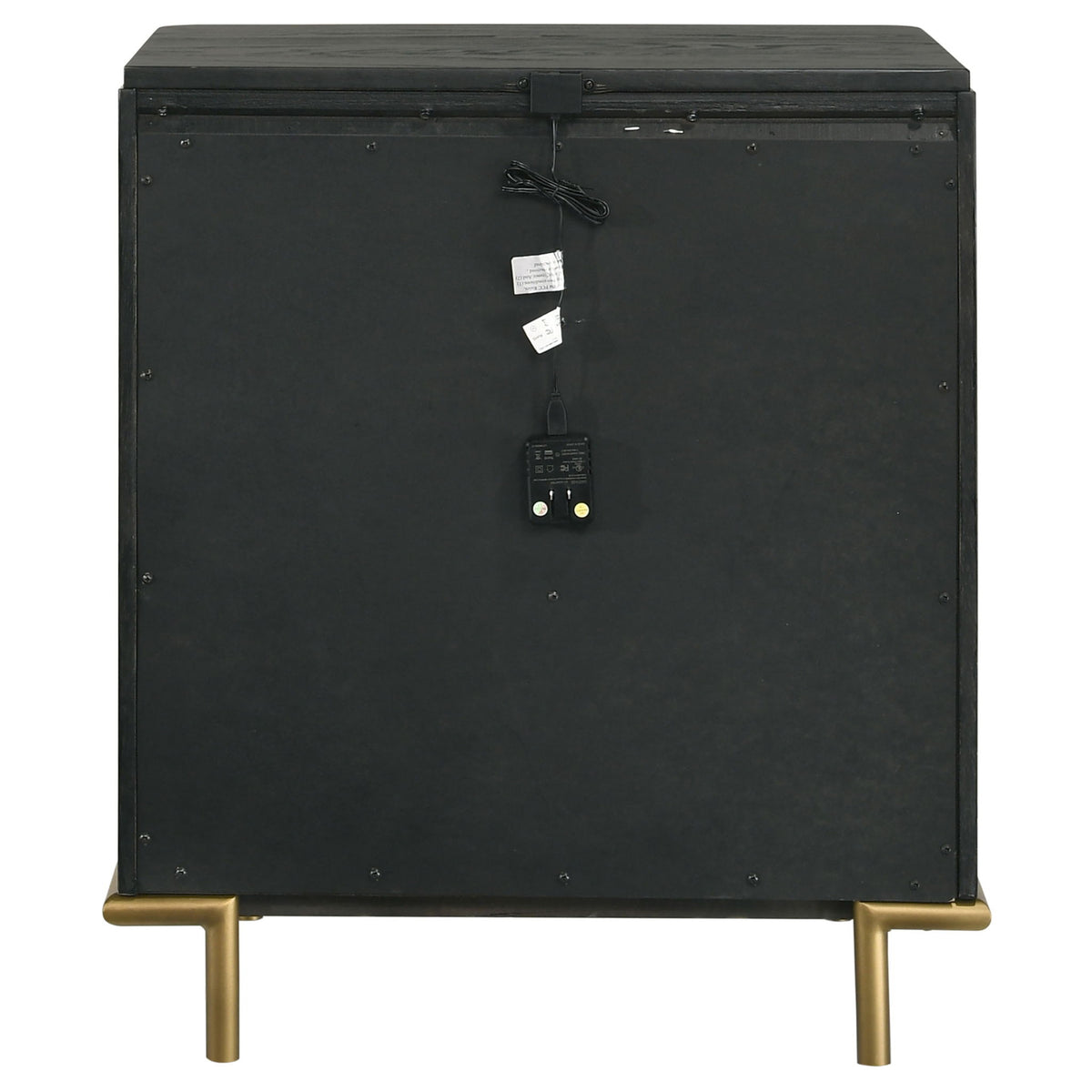 Anser - 3 Drawer Nightstand - Black