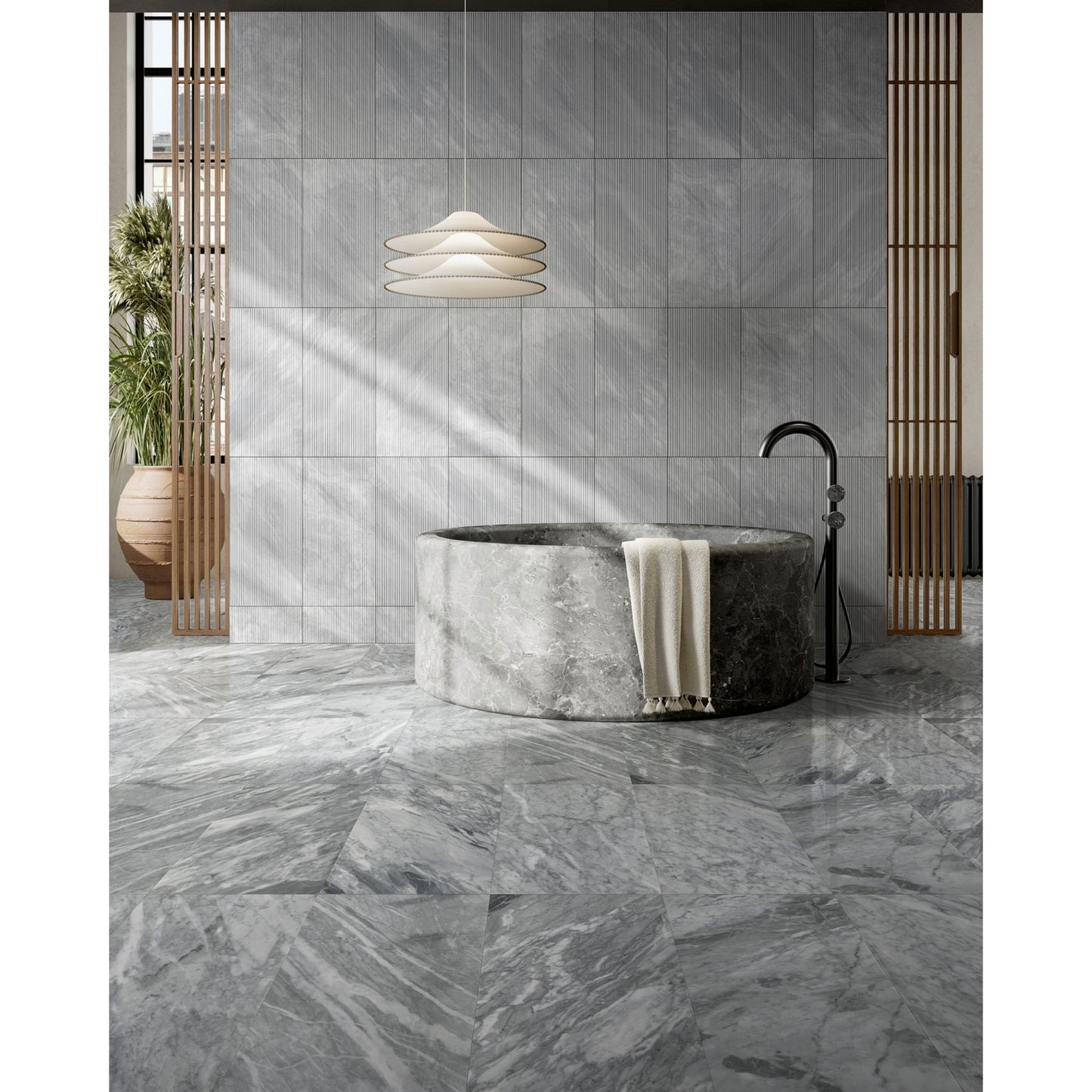 Textured Finished, 3D Tiles For Wall Decoration (Set of 4)
