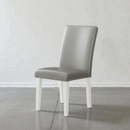 Upholstered Dining Chair With High Back Design (Set of 2)