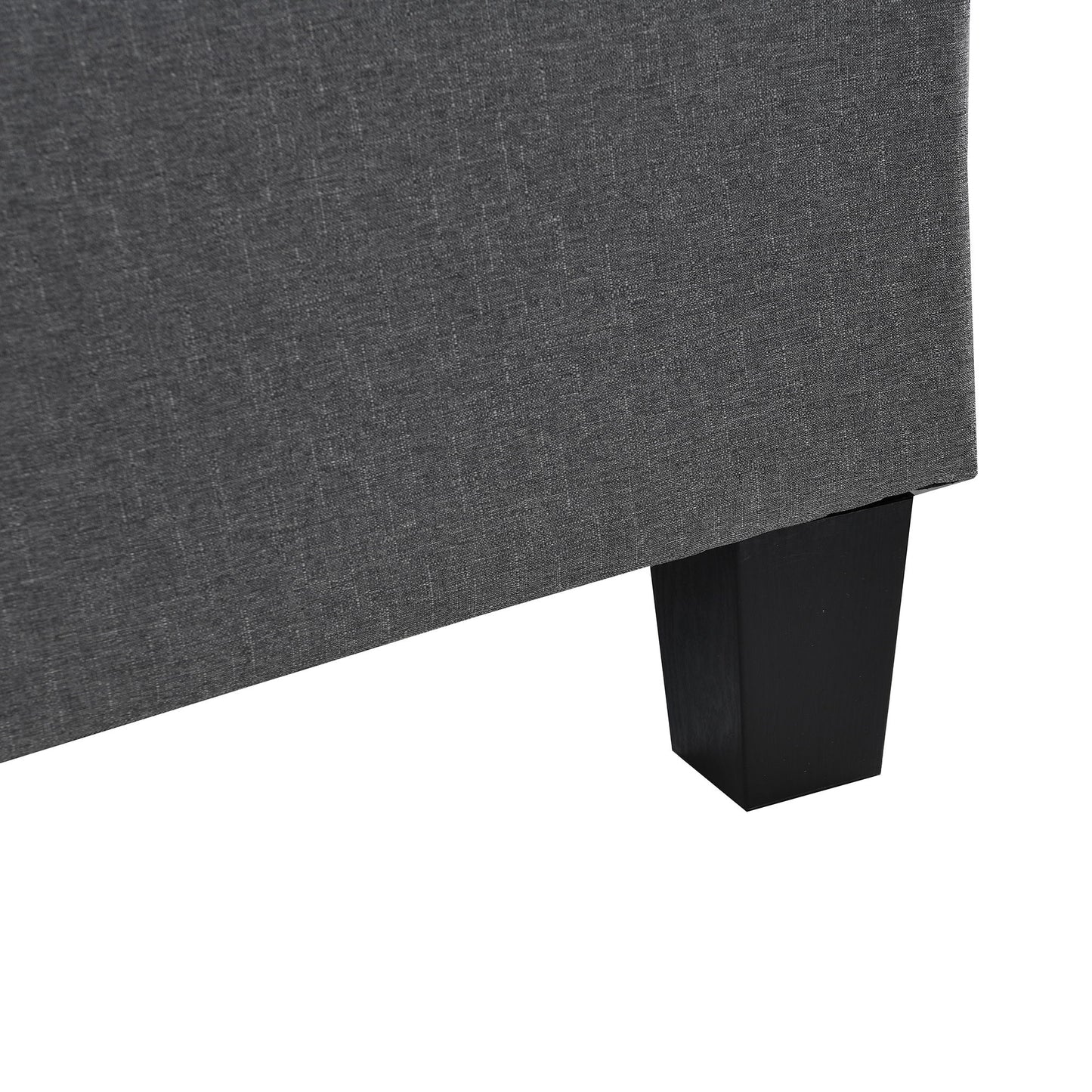 Modern Sectional Sofa Set With L Shape Chaise Lounge, Cup Holder, 4 Seat - Gray