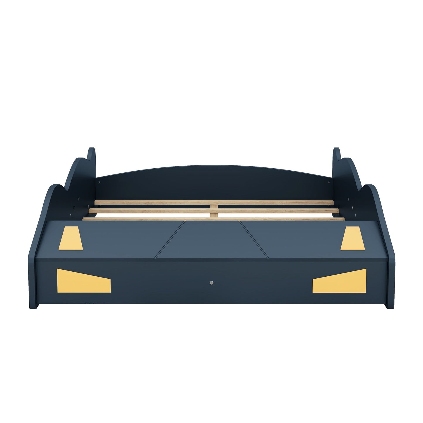 Race Car Shaped Platform Bed With Wheels And Storage