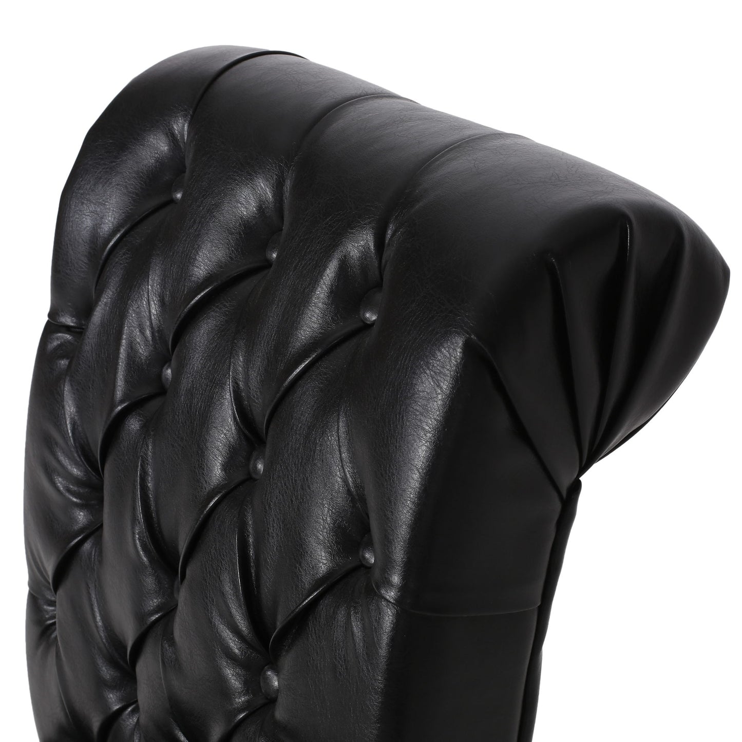 Broxton - Tuft Dining Rolltop Chairs With Button Tufted Backrest (Set of 2)