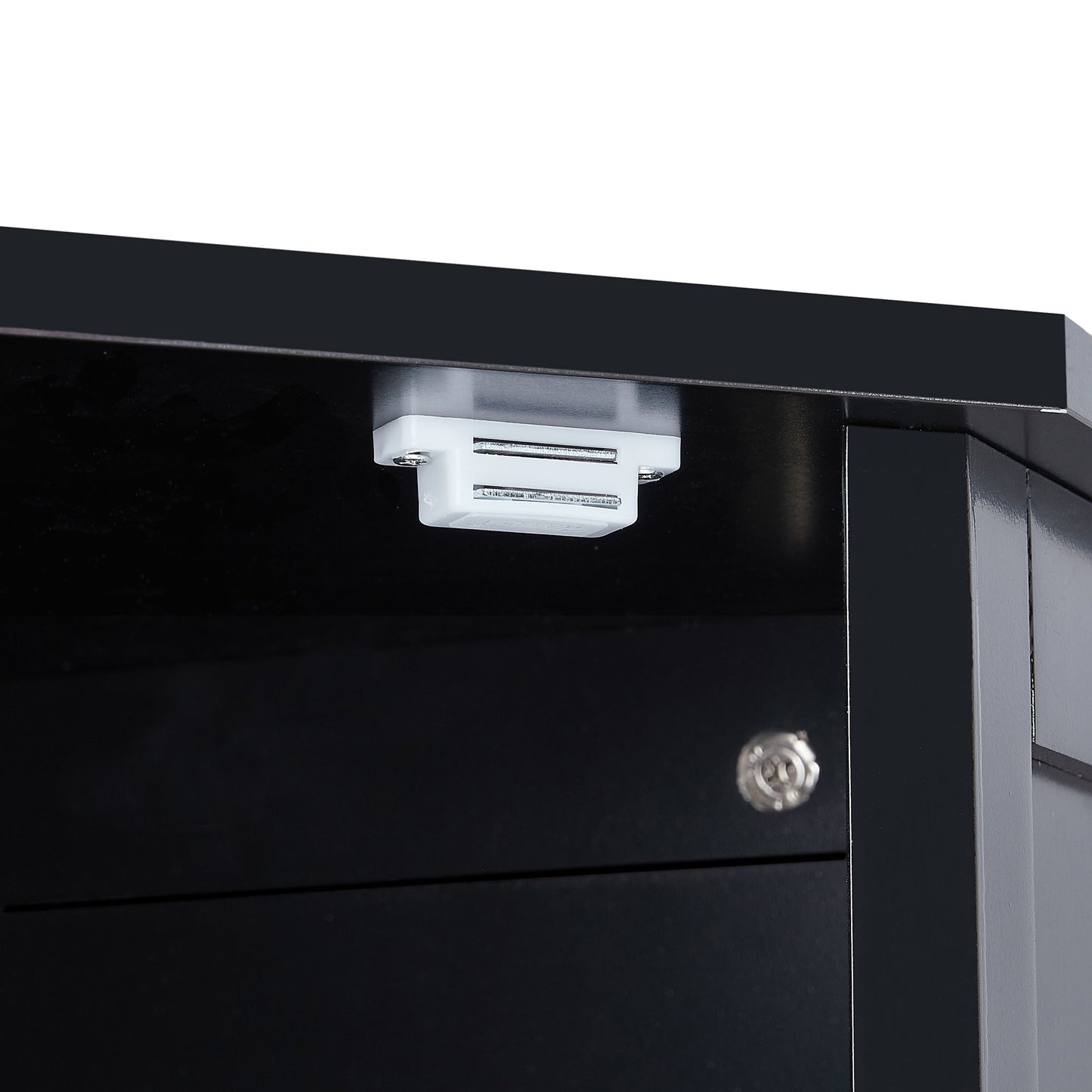 Bathroom Cabinet Triangle Corner Storage Cabinet With Adjustable Shelf Modern Style