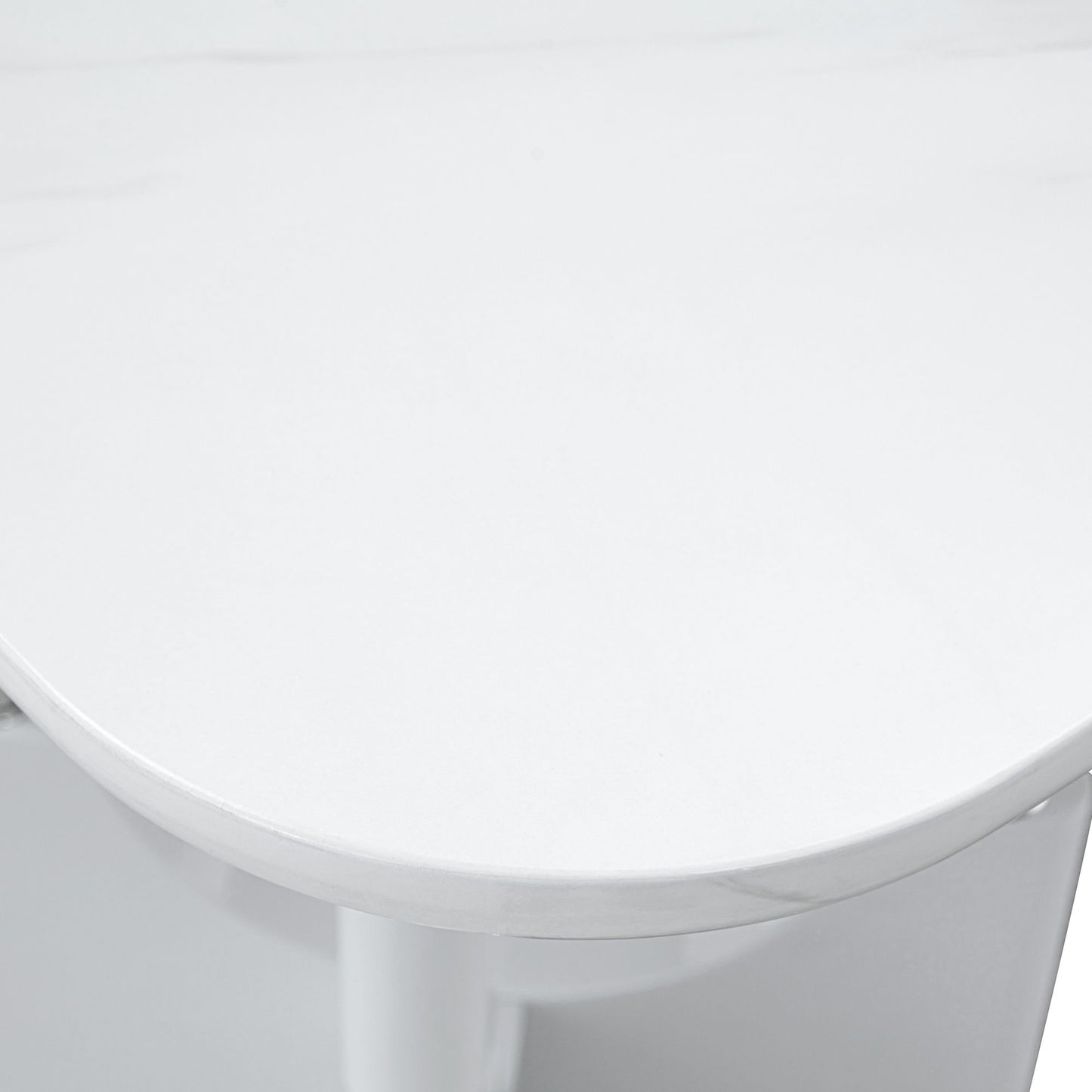 Modern Dining Table With Sleek Hollow-Out Frame And Accents