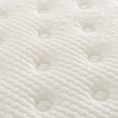 16" Premium Hybrid Mattress In A Box Plush Gel Memory Foam Top With Cooling Technology - Gray / White - Queen