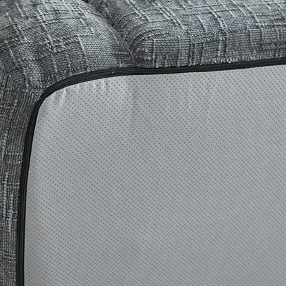 Curved Convertible Sofa, 2 In 1 Fold Out Bed With Pull Out Base And Deep Seat