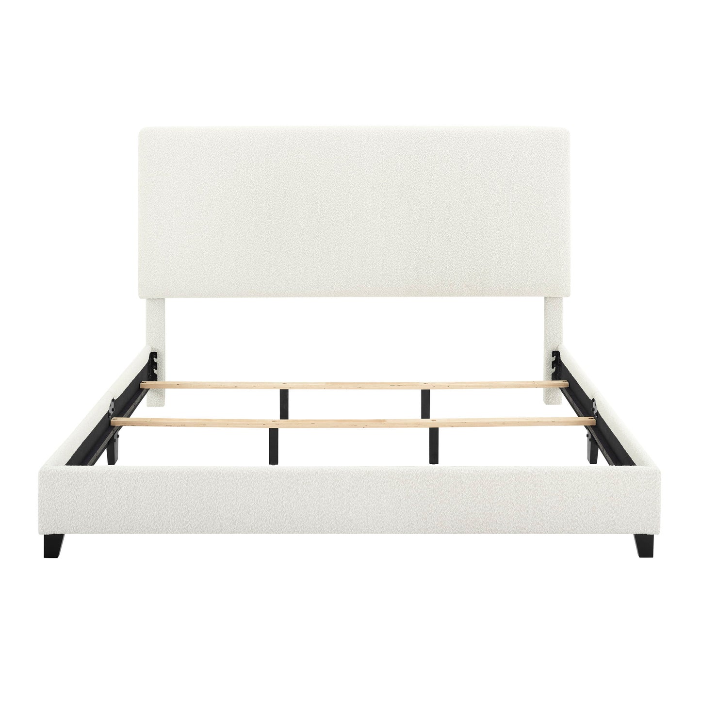 Platform Bed & Upholstered Headboard