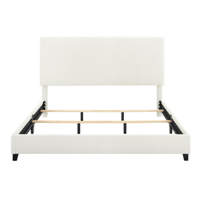 Platform Bed & Upholstered Headboard