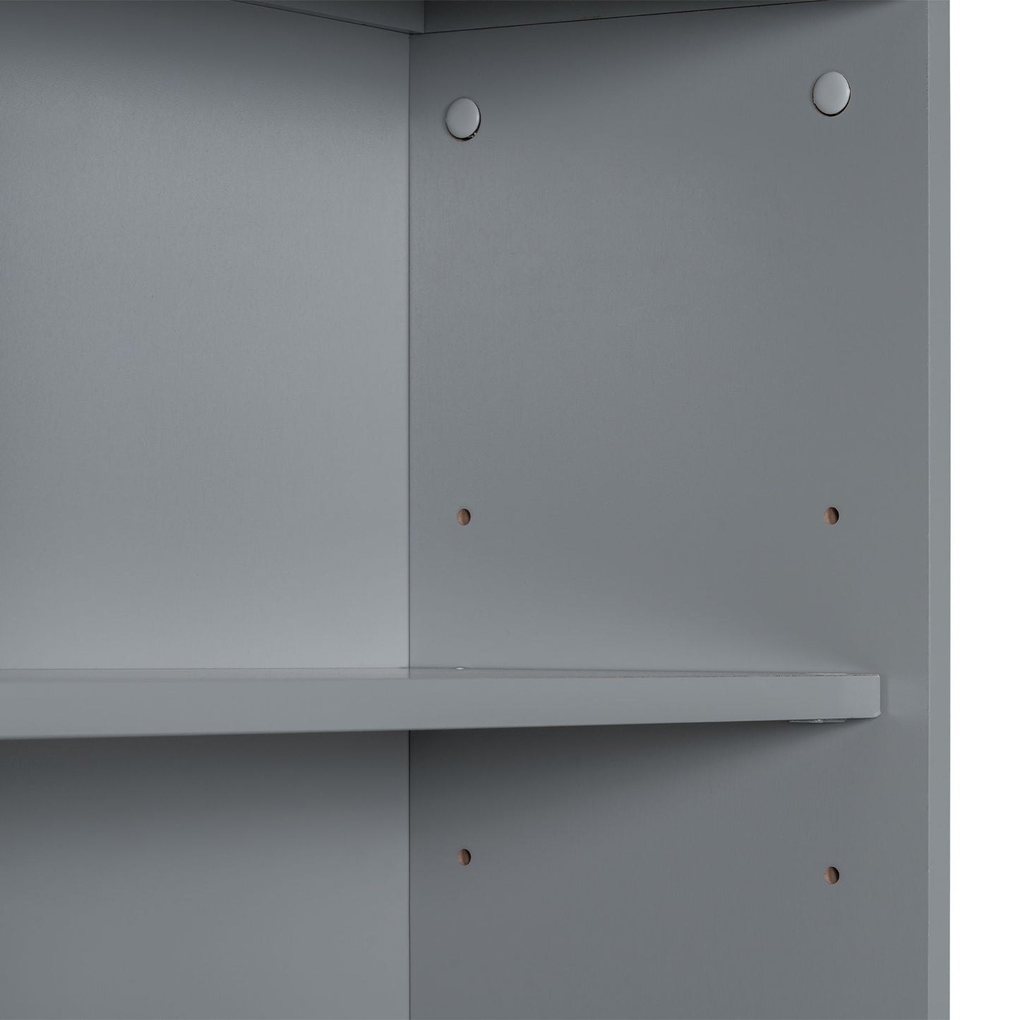 Tall Storage Cabinet With 3 Drawers And Adjustable Shelves For Bathroom