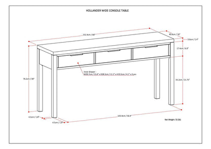 Hollander - Wide Console Table