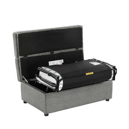 Twin Size Folding Ottoman Sleeper Bed With Mattress Convertible Guest Bed