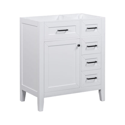 Modern Bathroom Vanity Base Only With Drawers, Freestanding Design