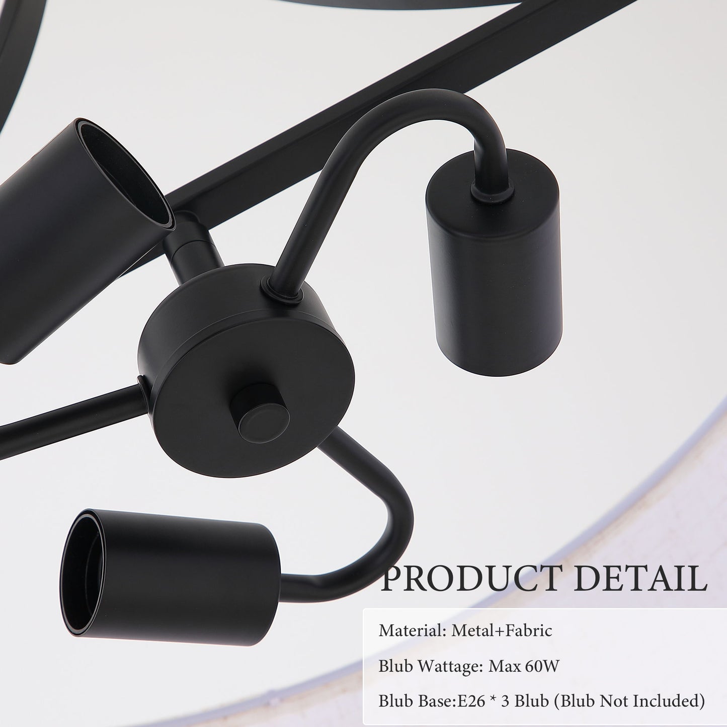 3 Light Drum Pendant Light