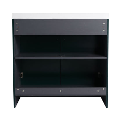 Modern Freestanding Bathroom Vanity With Soft Close Cabinet Doors