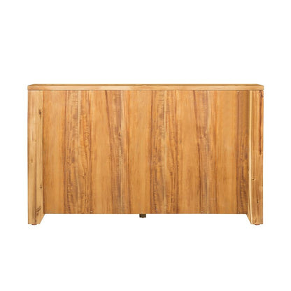 6 Drawer Dresser - Natural Wood / Brown
